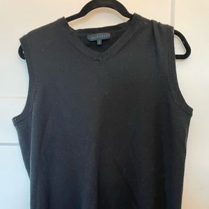 Oversized Black Sweater Vest